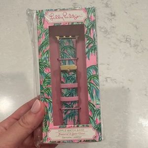 NWT Lilly Pulitzer Leather Apple Watch band - suite views